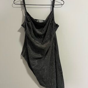 Sparkly Asymmetrical Tank Top
